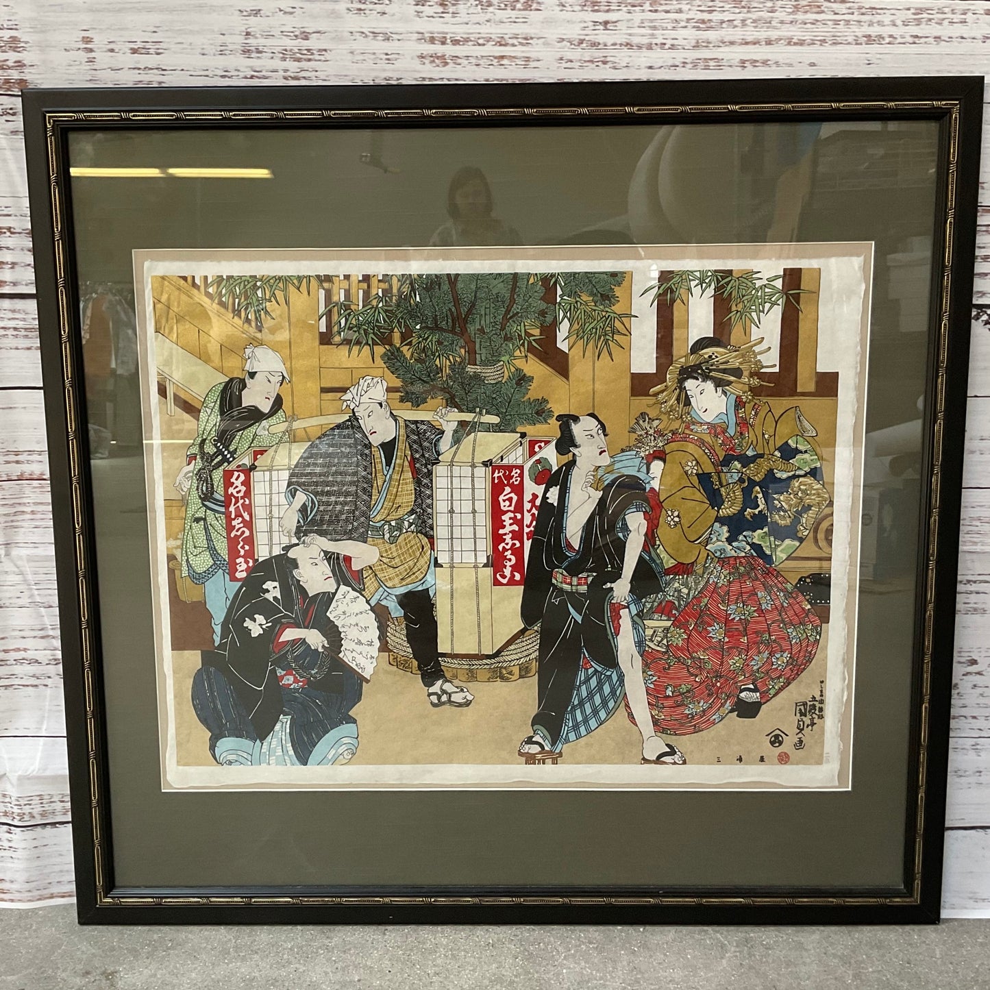 Ukiyo-e By Utagawa Gototei Kunisada ga Modern Japanese Woodblock Print 32x30