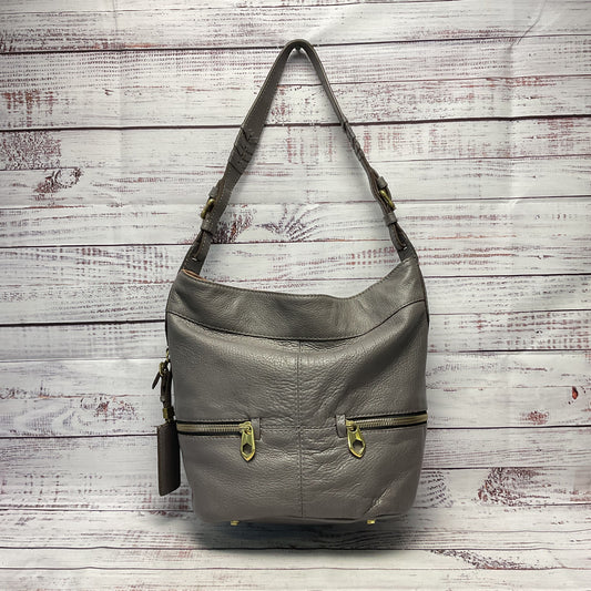 OrYany Taupe Leather Shoulder Bag Bucket Bag Purse