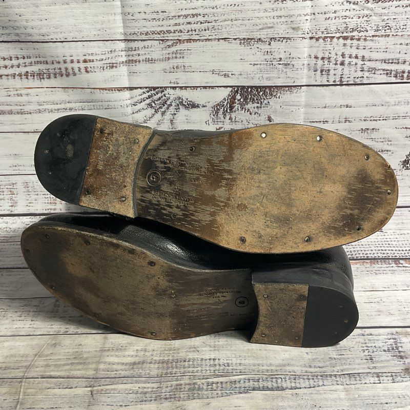 All Saints Spitalfields Damisi Black Leather Combat Boot Men's 10 US/43 EU