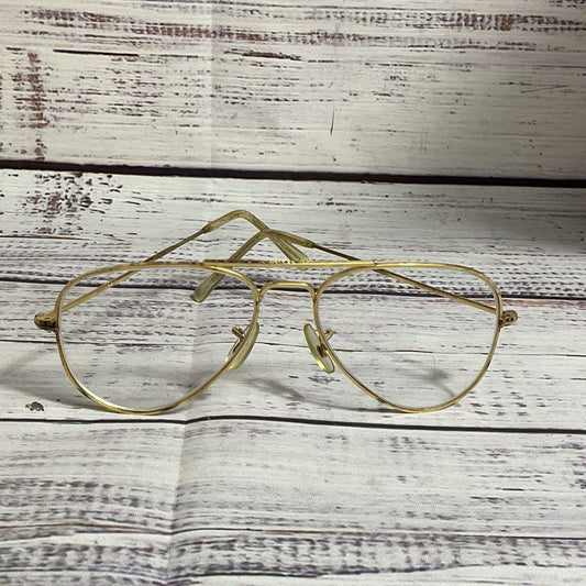 VTG ALTAN 14K GF Dubar Made in England Men's Aviator Eyeglasses- FOR FRAMES ONLY