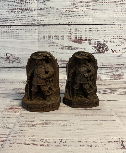 Genuine Burwood Brown Peter 1602-1682 Bookends