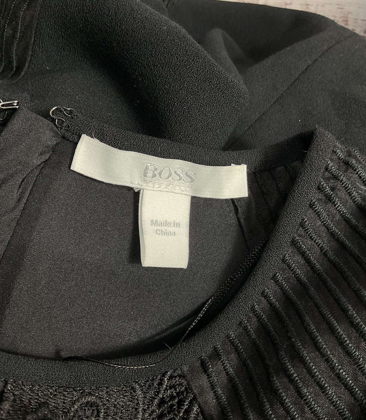 Boss Hugo Boss Desimi Floral Lace Dress Black 2