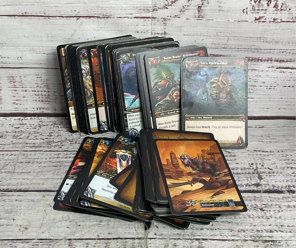 World of Warcraft TCG Drums of War PVP Battle Deck Trading Cards