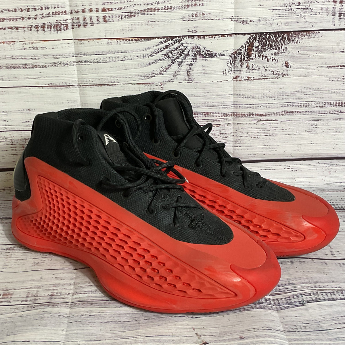 ADIDAS AE1 Men's Black & Red Sneaker Shoes- SZ 8.5