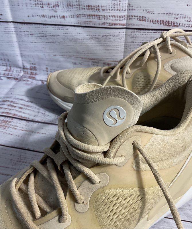 Lululemon Blissfeel Women's Running Shoes Pale Linen / White Size 8
