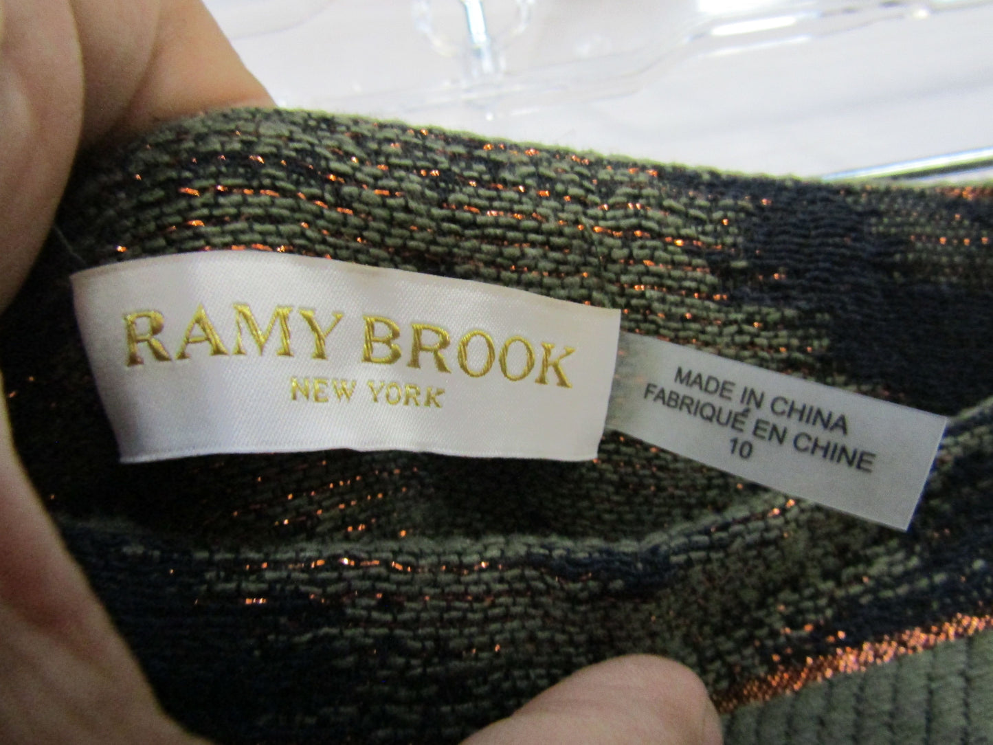 Ramy Brook Virginia Women's Green Geometric Mini Skirt Size 10