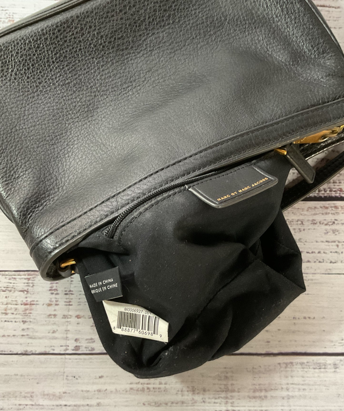 Marc by Marc Jacobs Black Leather Crossbody Shoulder Bag