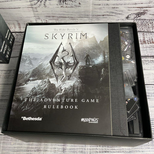 Elder Scrolls V Skyrim Adventure Board Game + 3 Expansion Packs & Game Mat