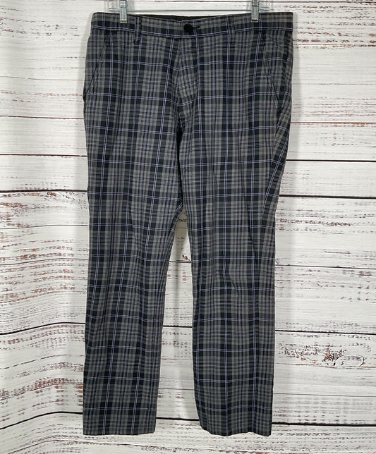 Vintage Fresh Jive Men's Purple Plaid Trouser Pants Size 34