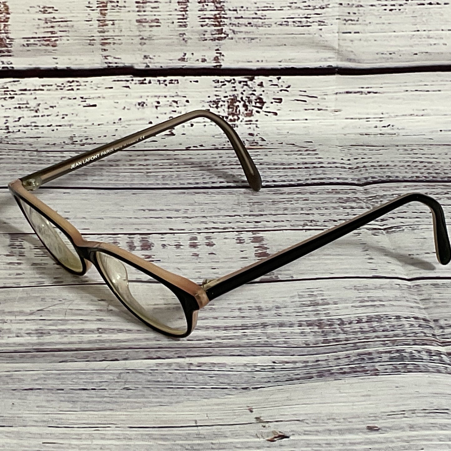 VTG. JEAN LAFONT 917 Black Cat Eye Women's Eyeglasses- FRAMES ONLY