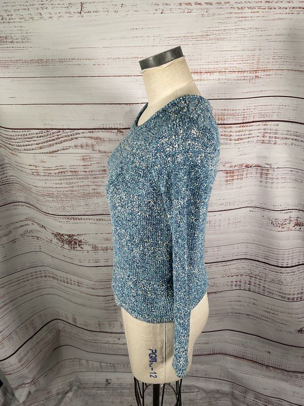 Rag & Bone Women's Blue Knit Pullover Sweater Cotton Blend Size XS