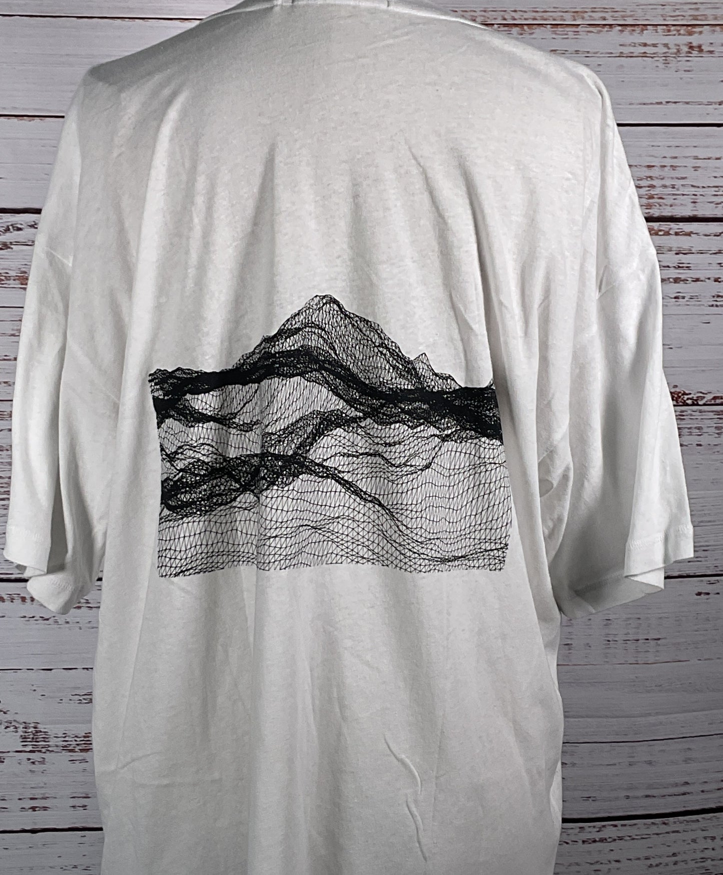 Stampd Cotton Mountain Graphic Print T Shirt White Large