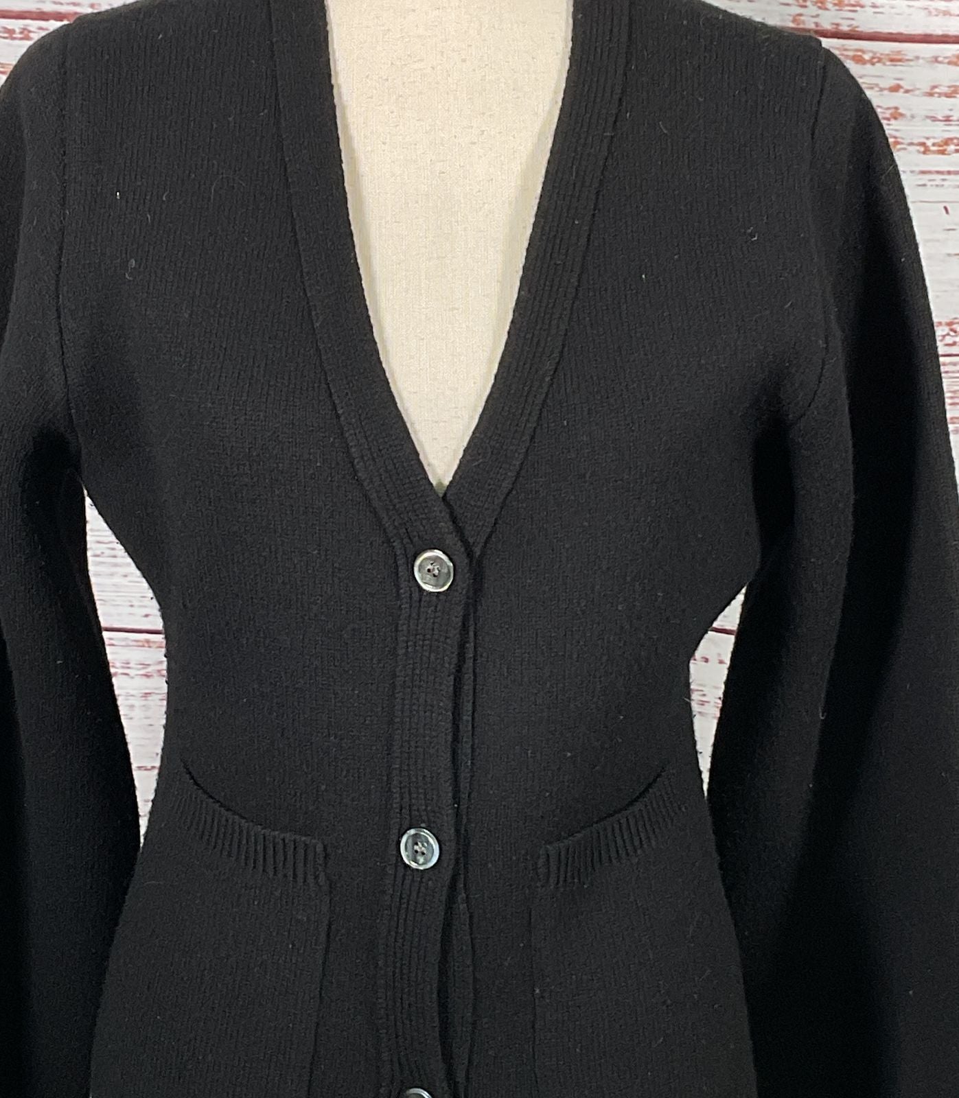 Almina Concept V Neck Cardigan Black S