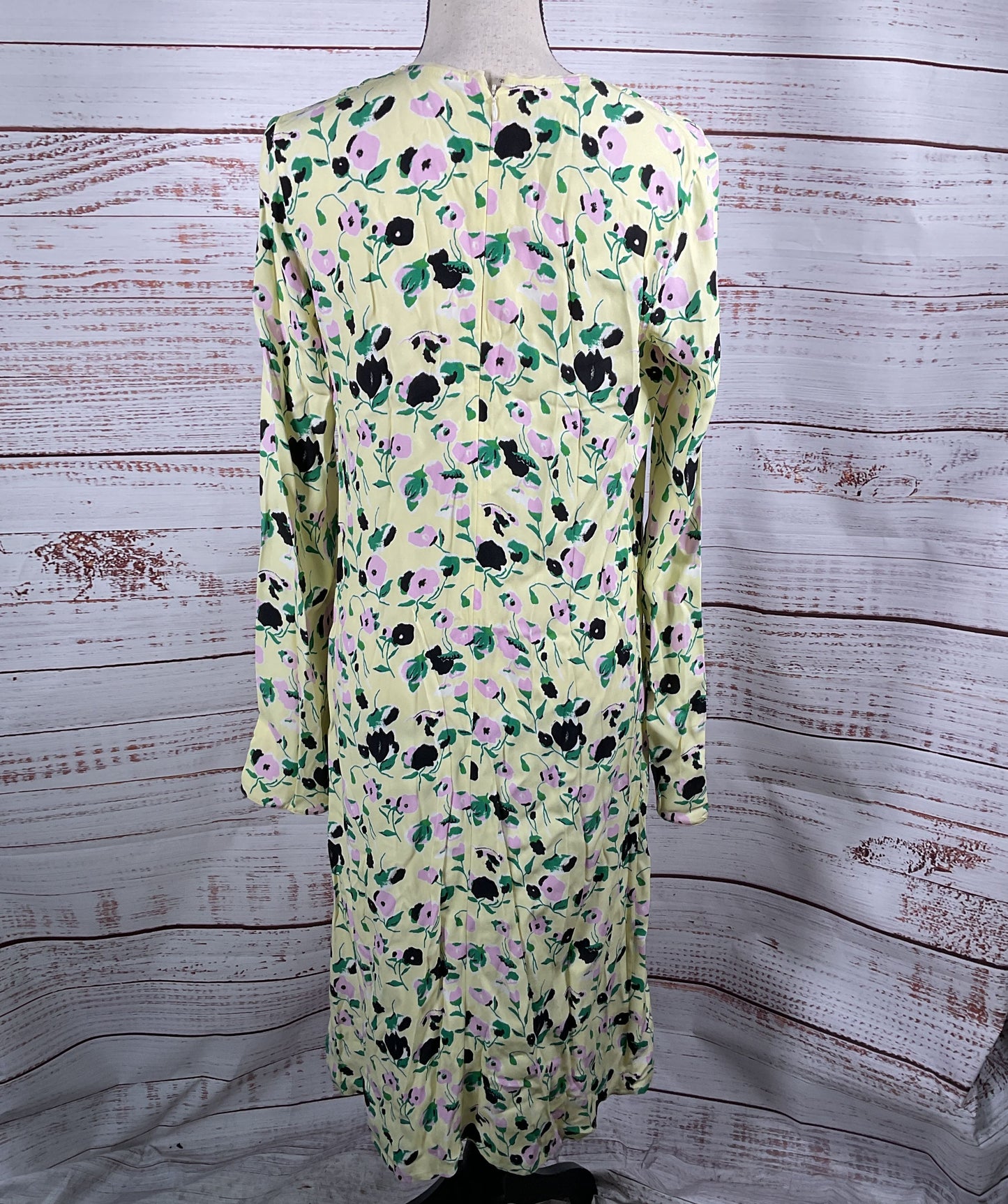 Plan C Floral Print Long Sleeve Dress Multicolor 38