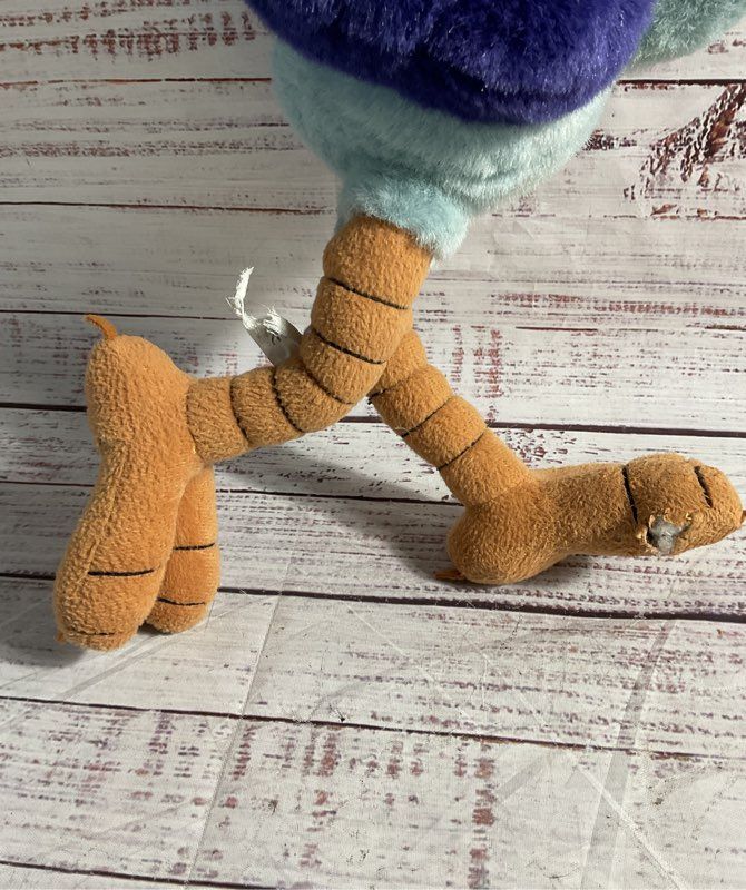 Warner Brothers Looney Tunes Roadrunner Wired Posable Plush Toy Vintage 1990's