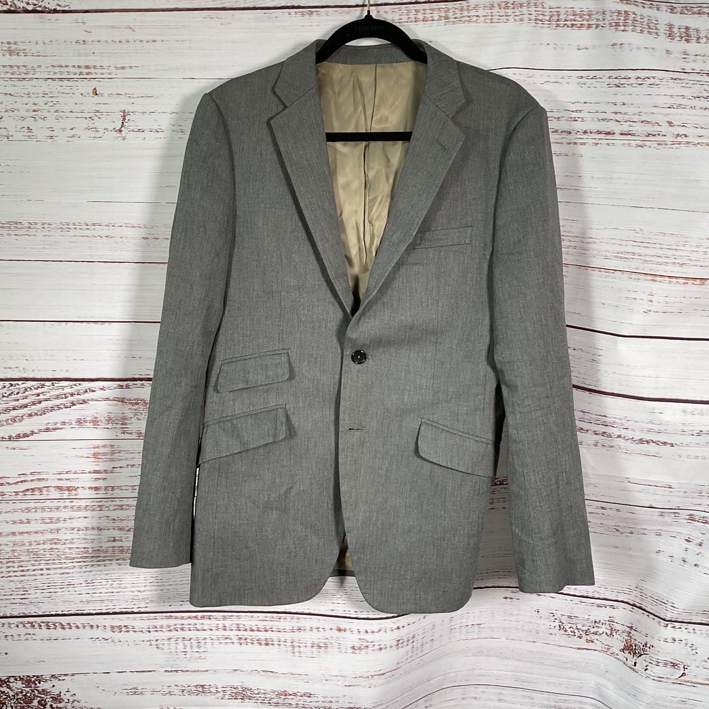 Takeo Kikuchi Salt Pepper Grey Blazer Suit Jacket - Size 3 US:M