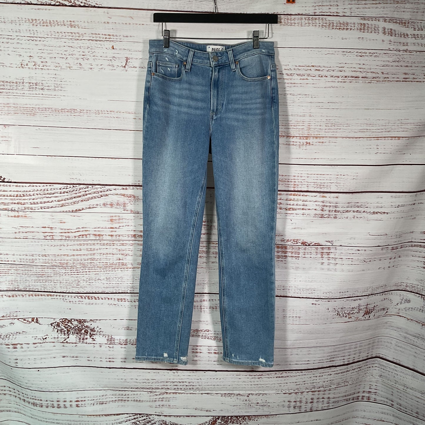 Paige Cindy Blue Raw Hem Distressed Jeans Pants Pants - Size 28