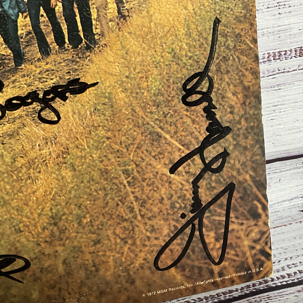 Signed KENNY ROGERS & The First Edition Backroads Vinyl Record LP
