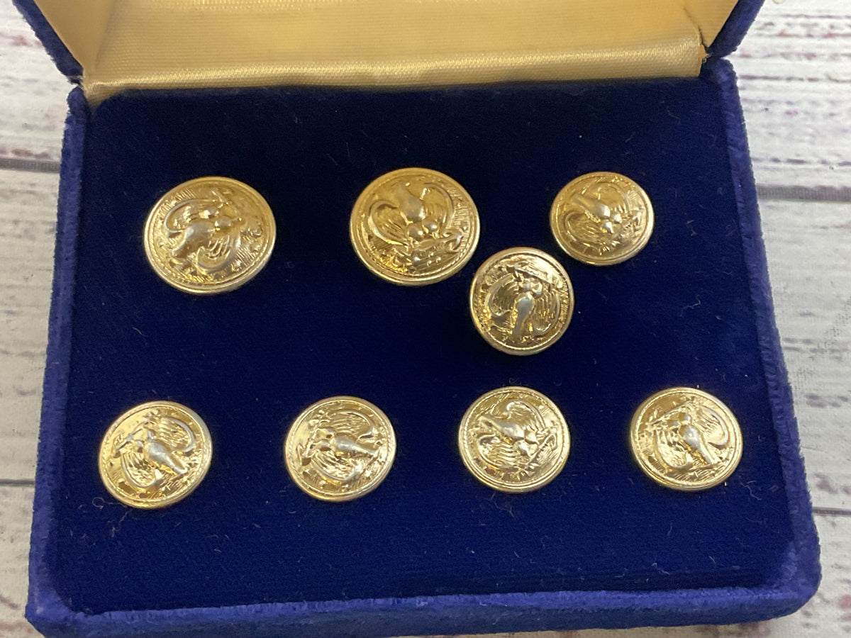 VTG. BEN SILVER Eagle Gold Tone Buttons