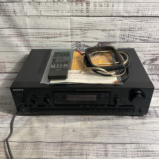 Sony STR-D590 AM FM Stereo Receiver A/V Control Center Bundled w/ Remote Control