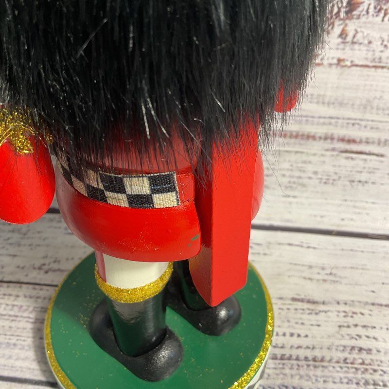 Mackenzie Childs 10" Drumming Nutcracker Christmas Holiday Decor