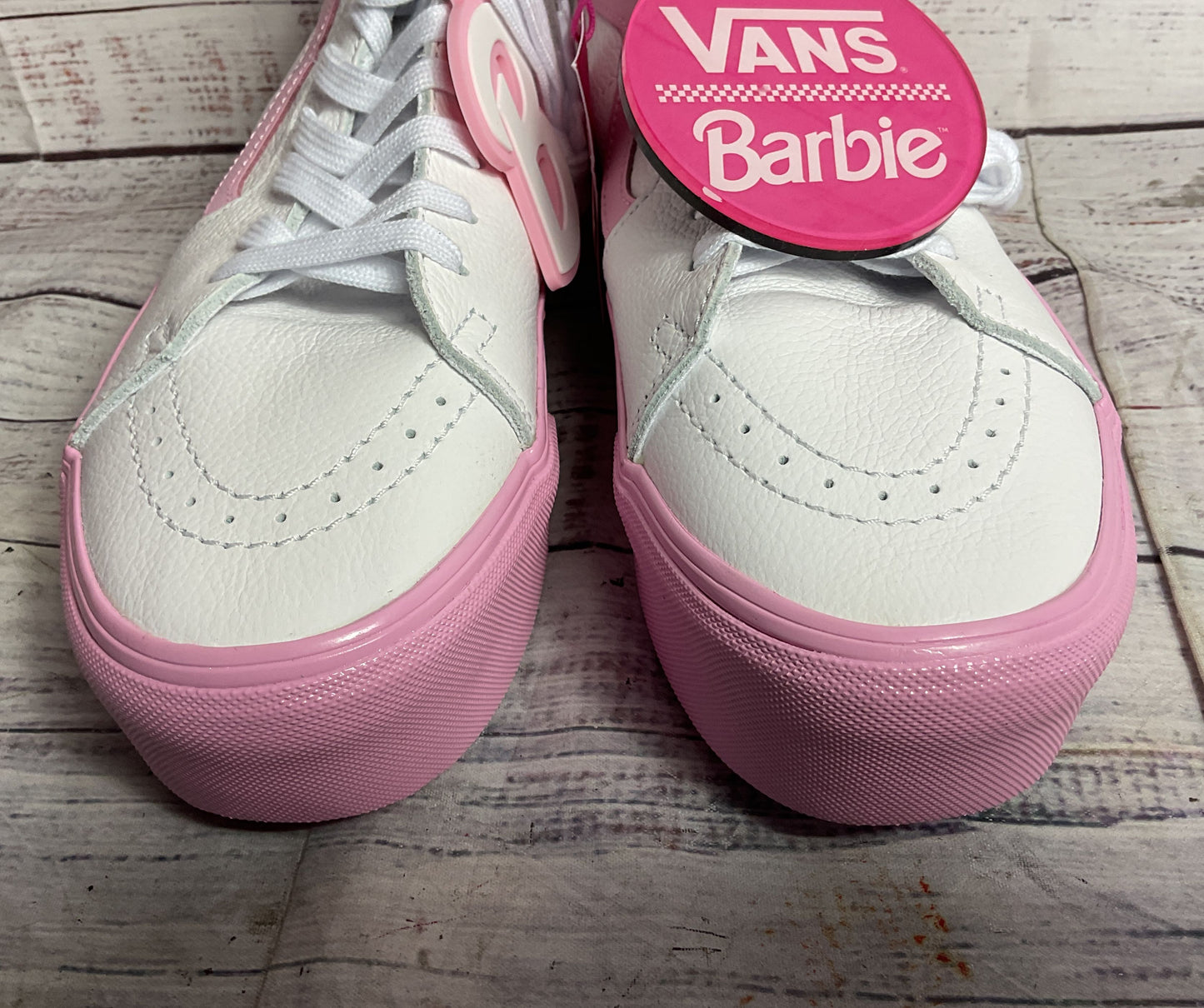 Vans Barbie Sk8-Hi Tapered Stackform Sneakers Pink White 10