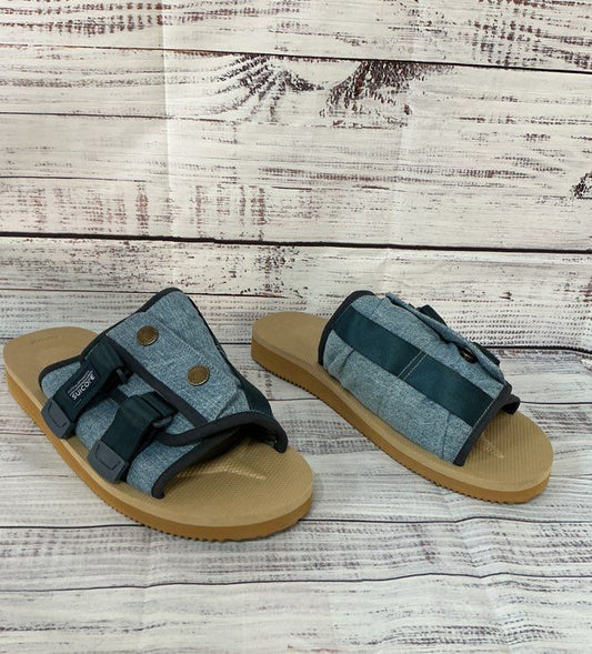 Men's Suicoke Blue Denim Kaw Cab Slide Sandal Size 11