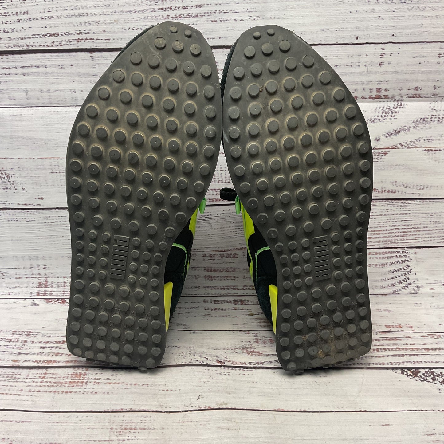 Puma Future Rider Twofold Black Yellow Athletic Sneakers Shoe Men Size 10.5