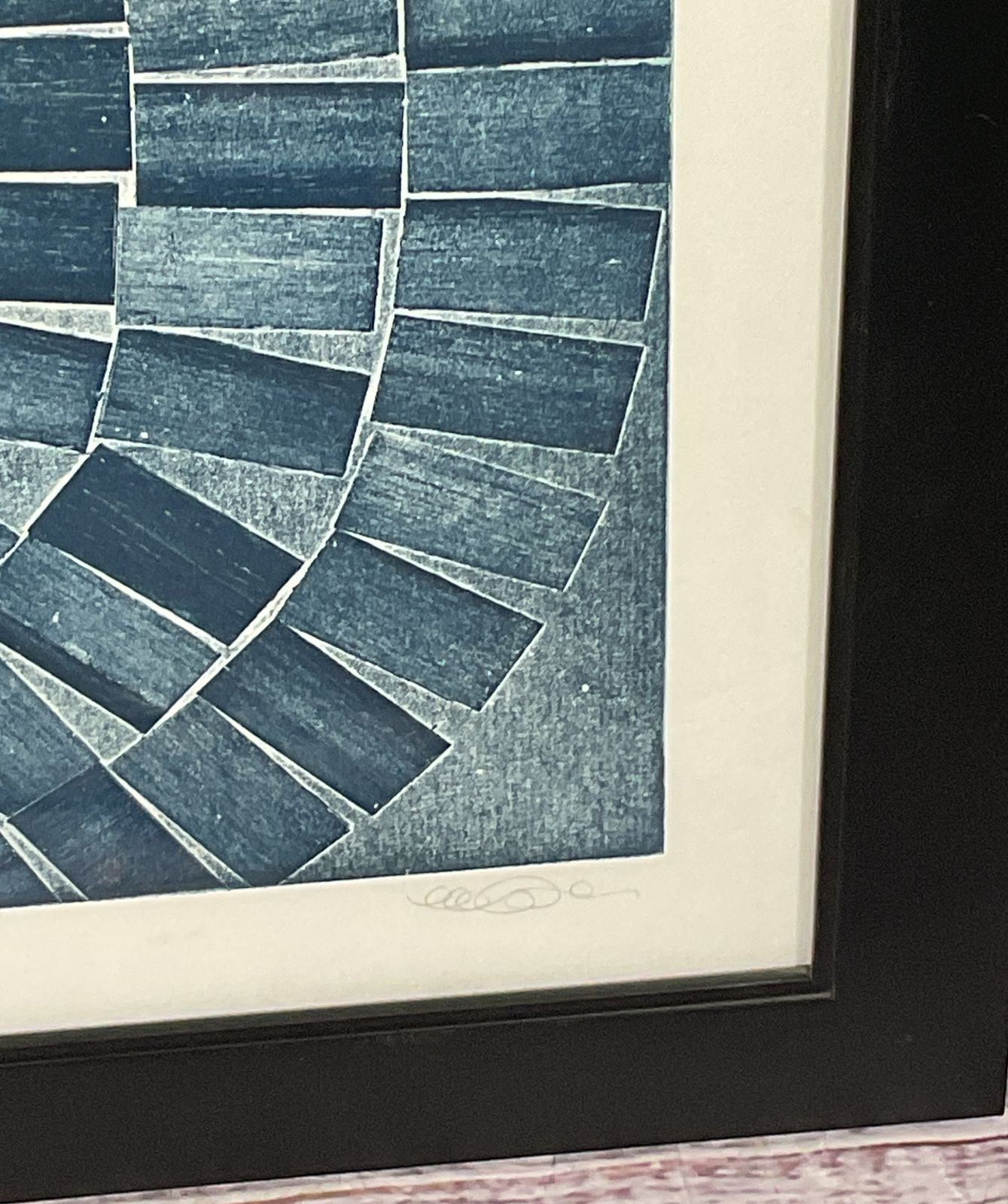 Pond by Wendover Art Group Blue Variant Signed Framed Art Print