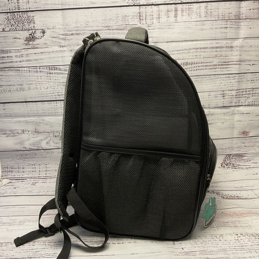 PetAmi Gray Black Soft Bottom Collapsible Pet Carrier Backpacks New