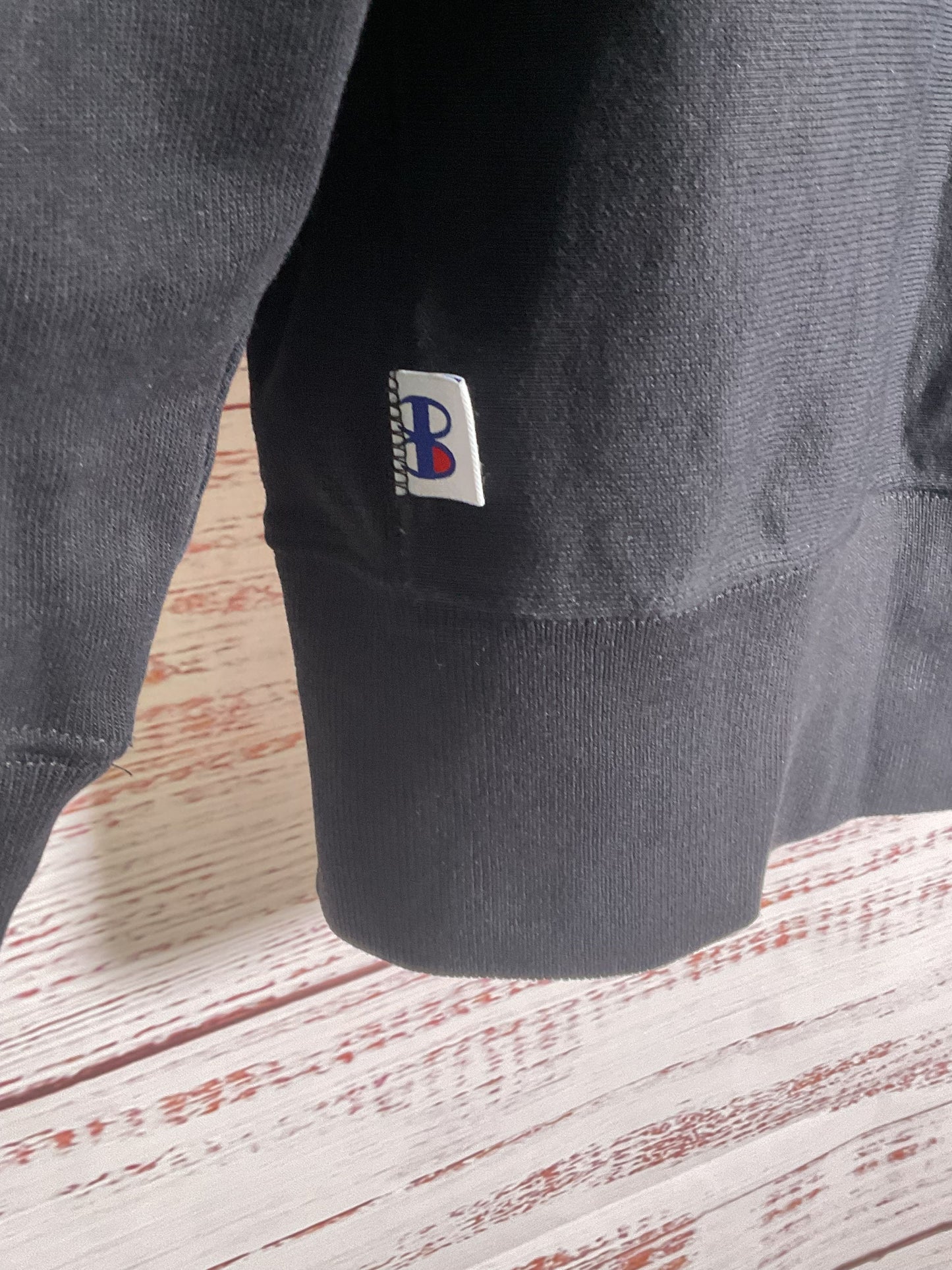 Champion Black Beams Side Zip Pullover Hoodie - Size M