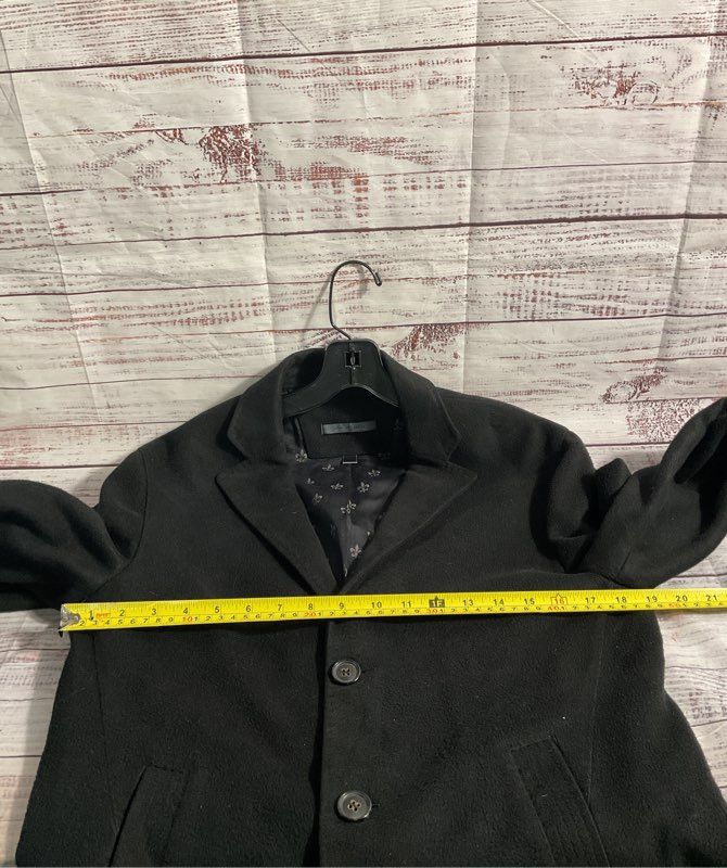 John Varvatos Women's Fleur-de-lis Inner Pattern Black Cotton Blend Jacket 44