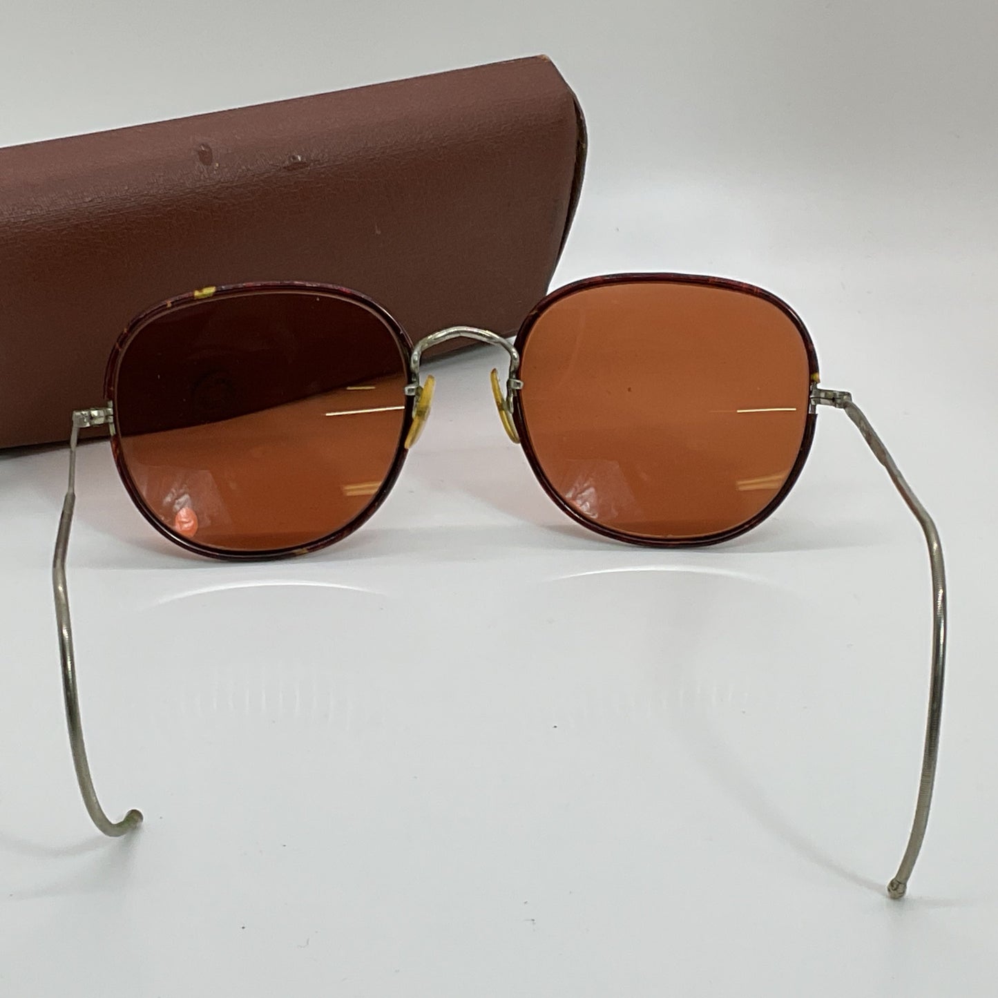 B.O.I.C London England Silver Tone Oval Sunglasses (FRAMES ONLY)