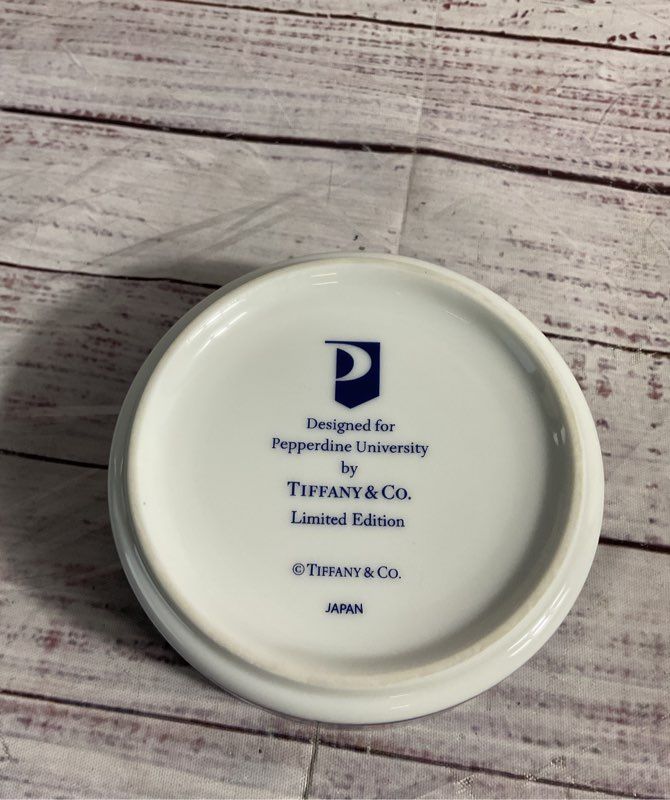Tiffany & Co. Pepperdine Porcelain Trinket Box Limited Edition