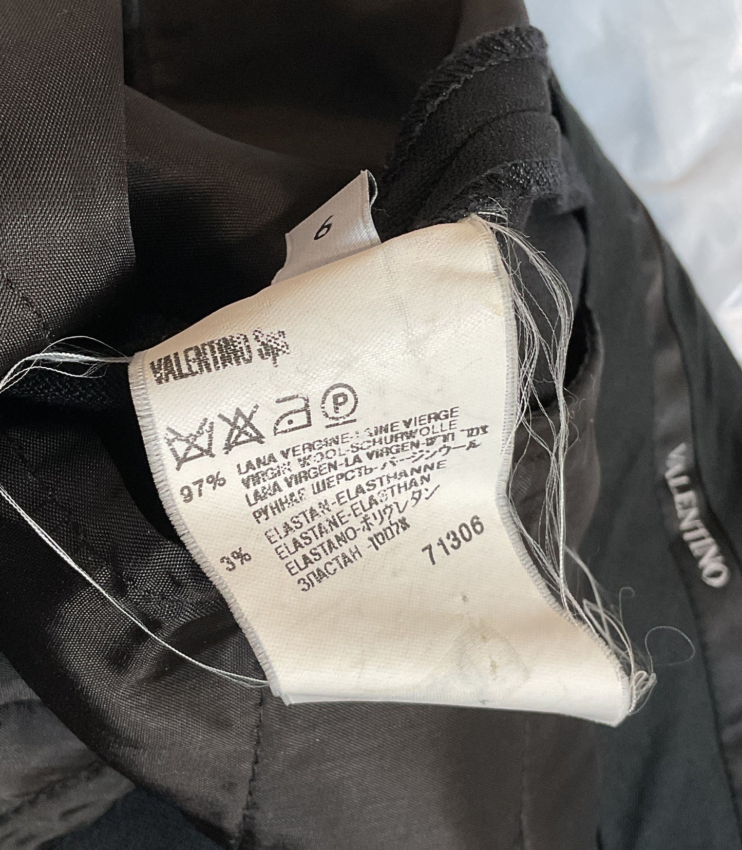 Valentino Wool Blend Trousers Black 6