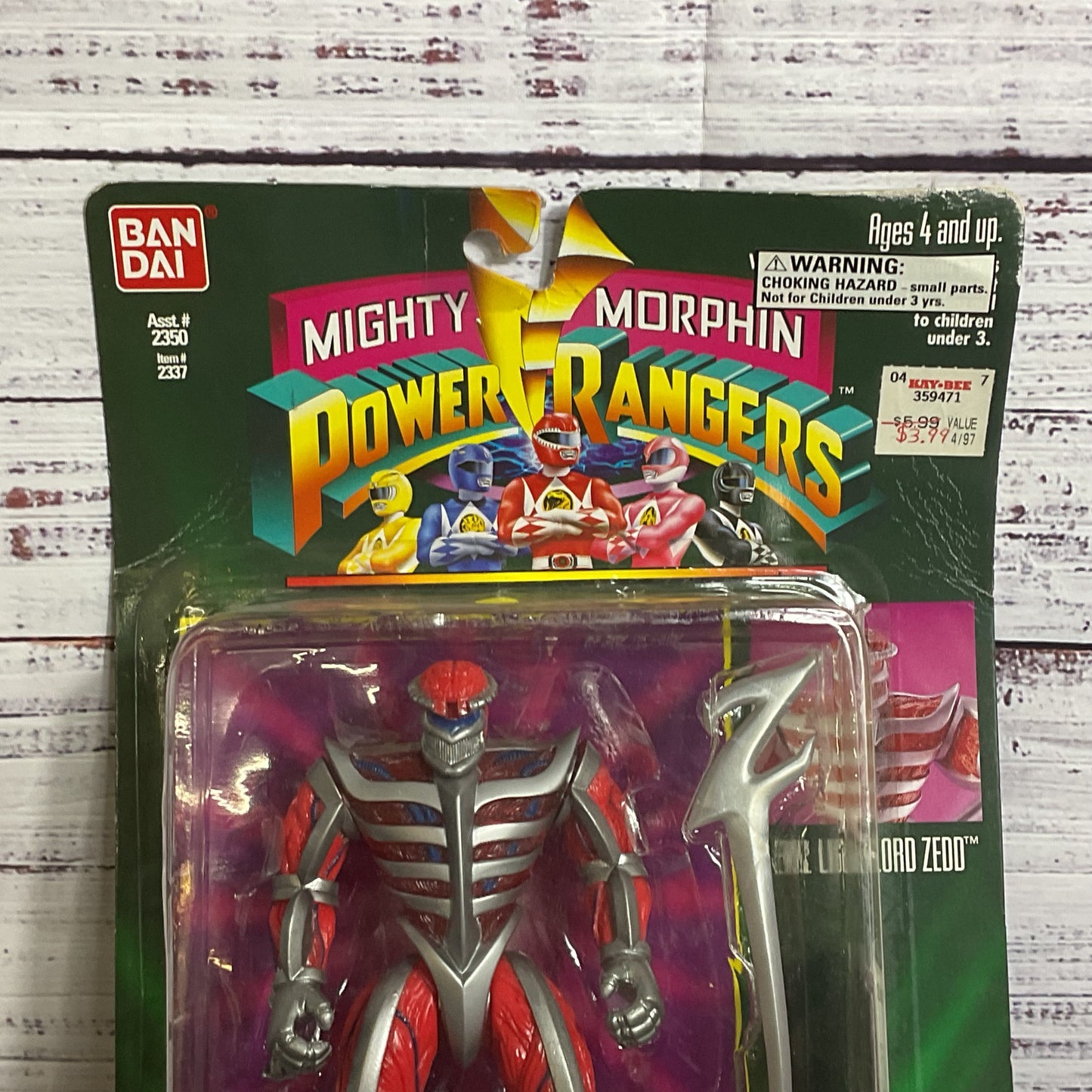 NWD Bandai Mighty Morphin POWER RANGERS Evil Light Lord Zedo Figure