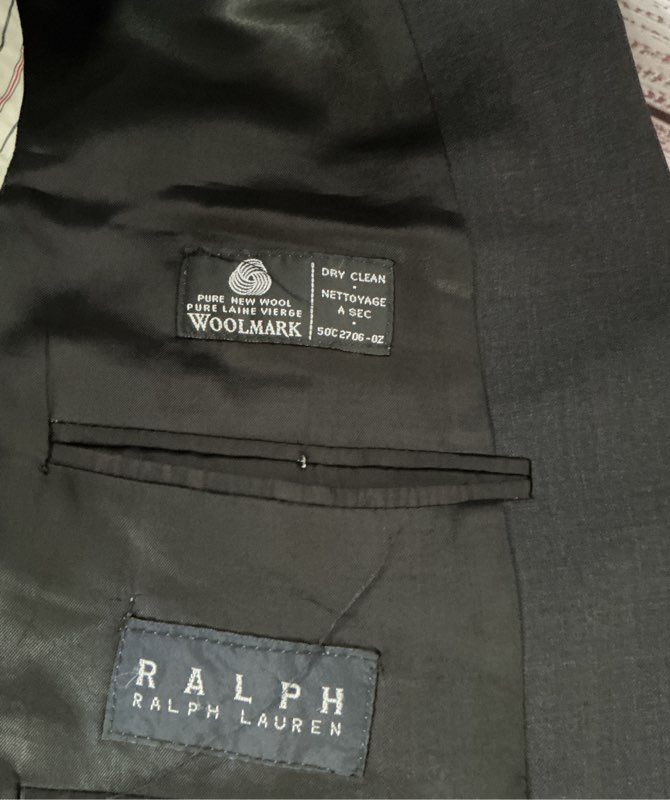 Men's Ralph Lauren Black Wool Jacket Size 40R