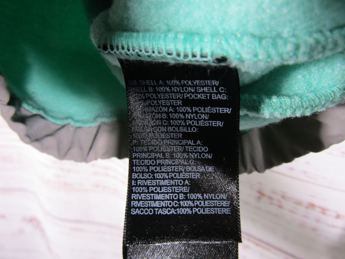 The North Face Denali Girl's Turquoise Fleece Full Zip Jacket Size S