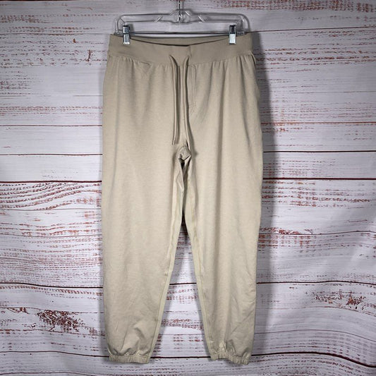Vuori Beige Drawstring Tech Jogger Sweat Pants - Size M