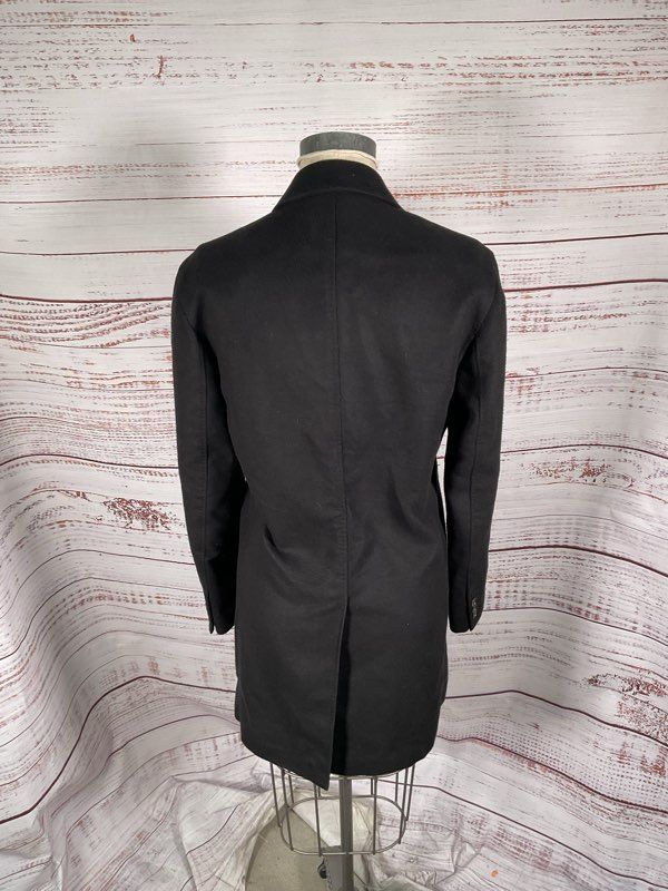 John Varvatos Women's Fleur-de-lis Inner Pattern Black Cotton Blend Jacket 44