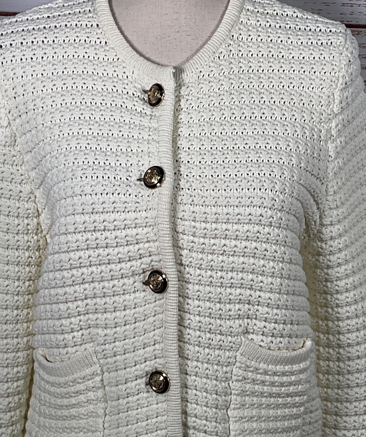 Ba&sh Gaspard Cotton-Blend Cardigan Cream 2