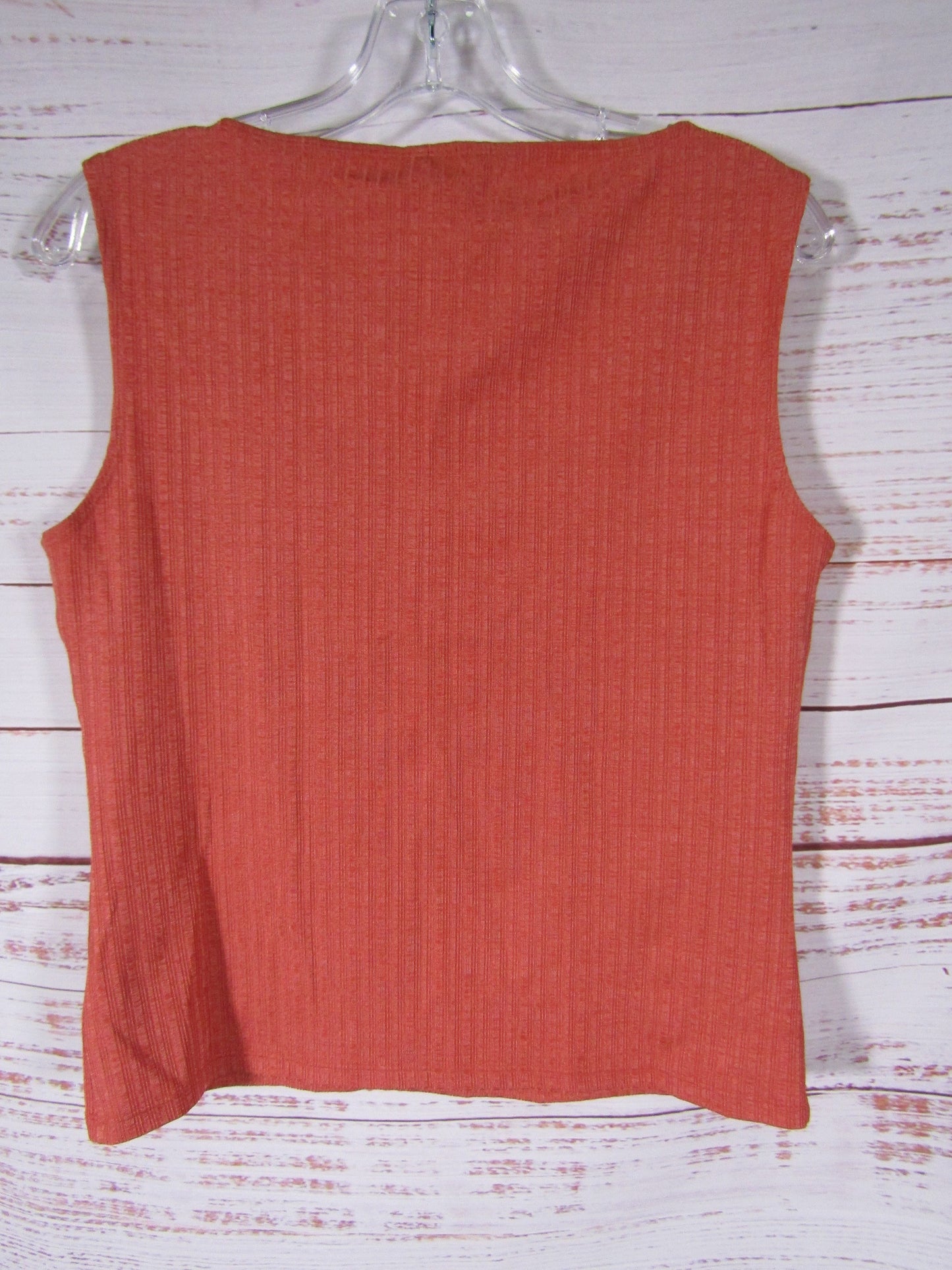 Reformation Clarke Women's Orange Knit Tank Top Blouse Size XL
