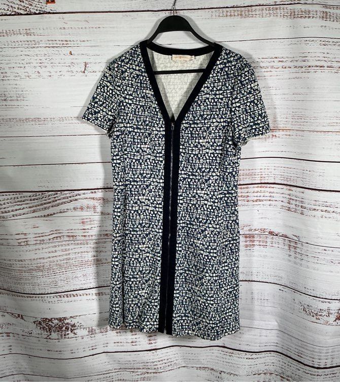 Women's Tory Burch Front Zip Ponte dress Size M
