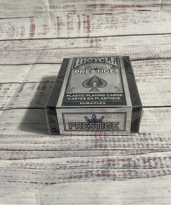 Bicycle Prestige Rider Back Plastic Playing Cards ~ Dura Flex NEW SEALED