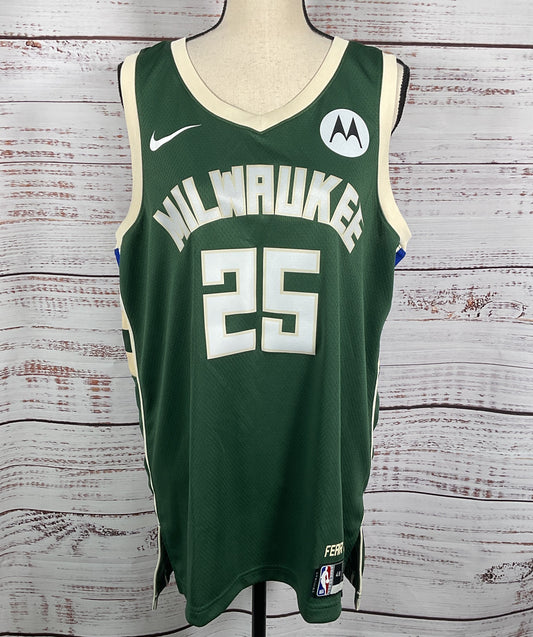 Nike NBA Milwaukee 25 Feder Sports Jersey Green L