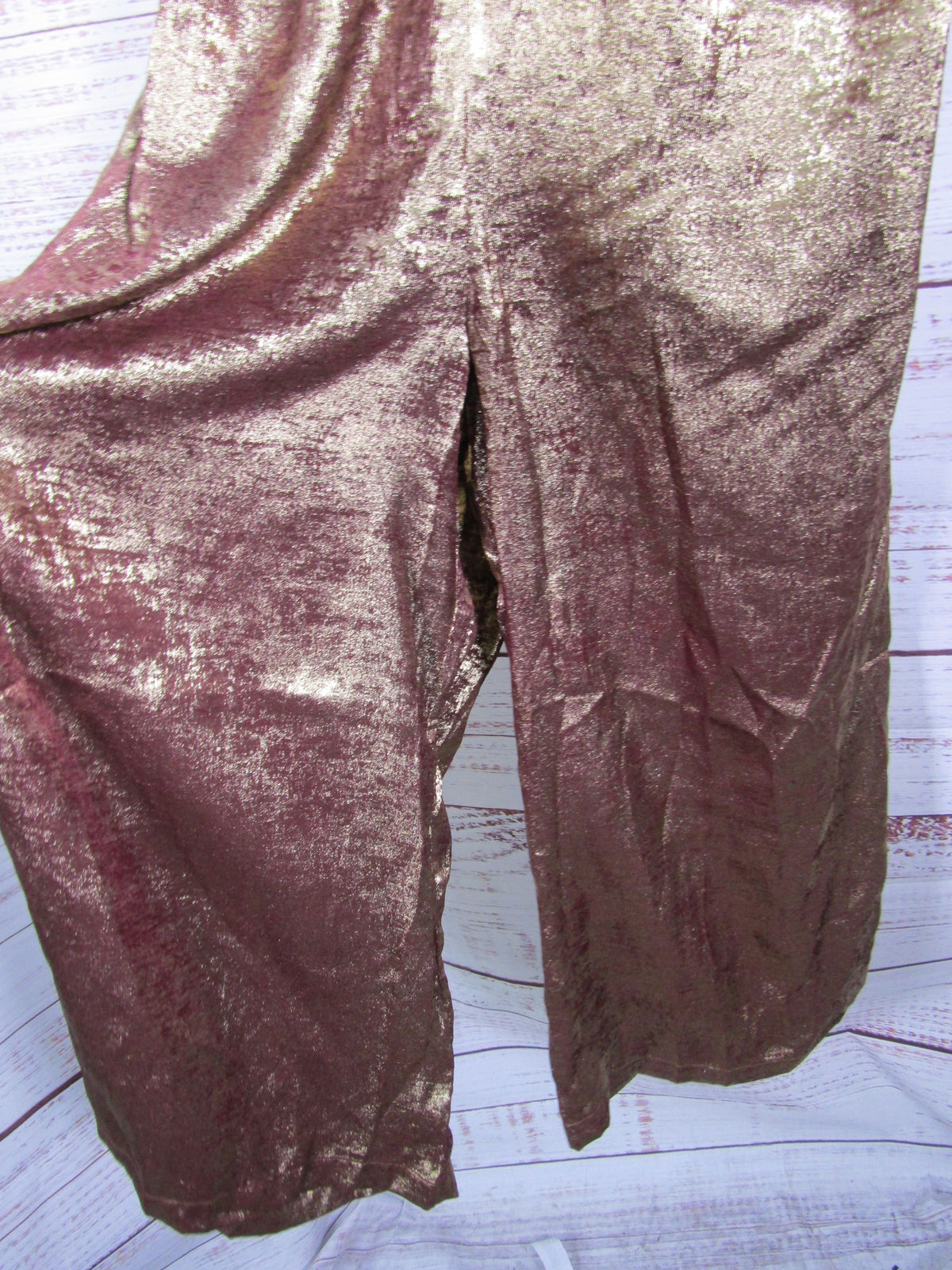 The Odells Metallic Bronze Halter Dress Size XS