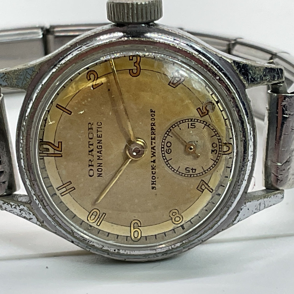 MCM Mid-Century Modern ORATOR Anti-Magnetic Chrono Watch- AS-IS