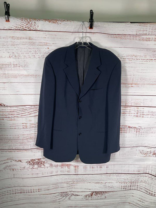 Hugo Boss Blazer Men's 42R Navy Blue Einstein Three Button Jacket Virgin Wool