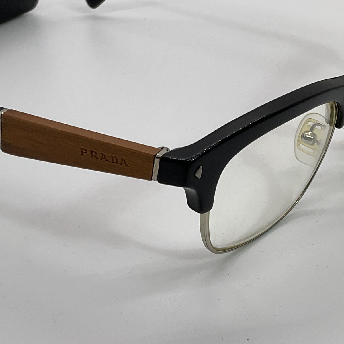 PRADA VPR220 Unisex Black/Brown Eyeglasses- 52[ ]19 145 (FRAMES ONLY)