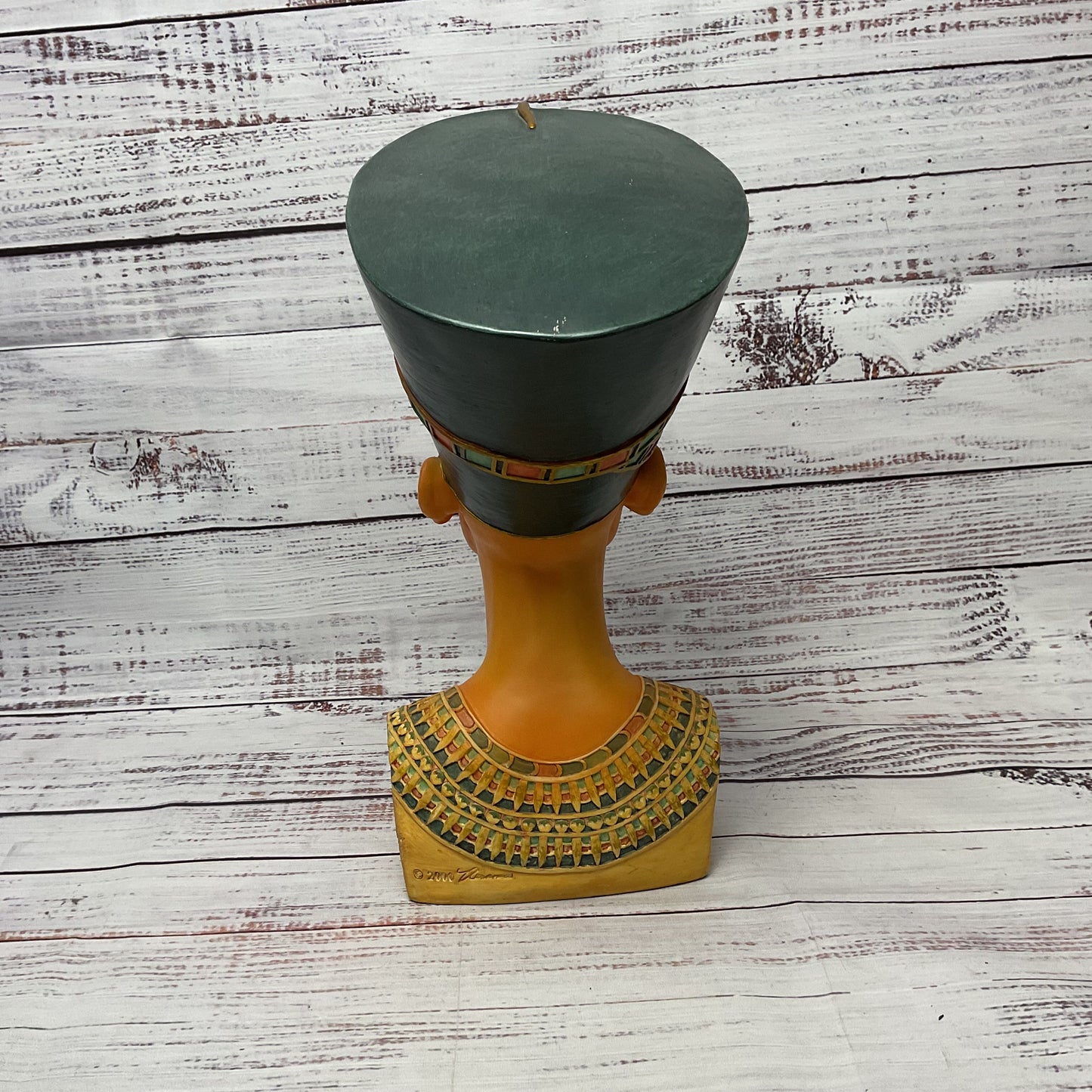 Vintage Bust Nefertiti Ancient Egypt Hand Painted Bust 12"